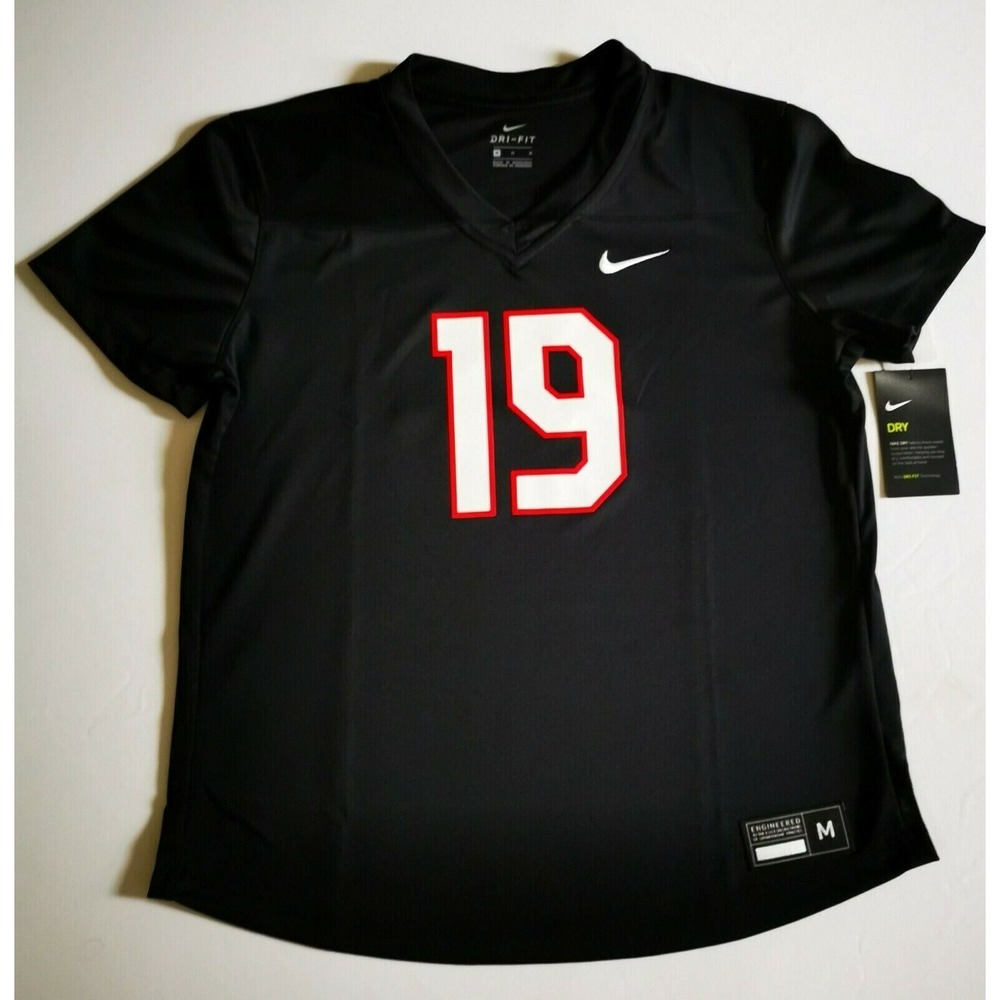 Nike Football Dri-Fit Shirt color black Men's Size M,PIT TO PIT 20 IN NWT